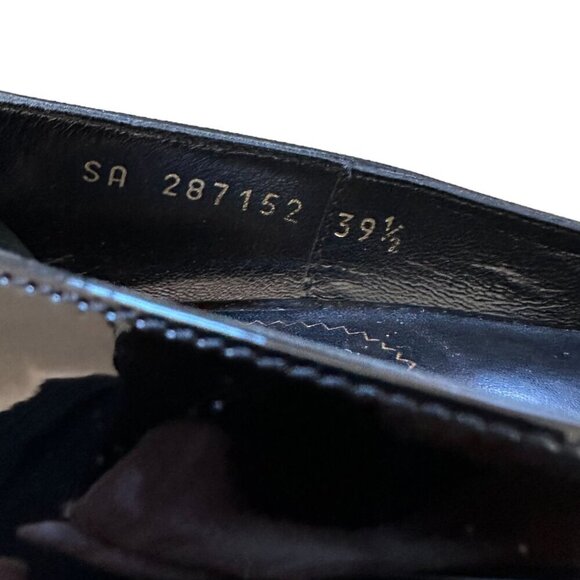 Yves Saint Laurent Palais 105 Peep Toe Pumps in Black Patent/ Leather, Size 39.5 - Picture 15 of 16